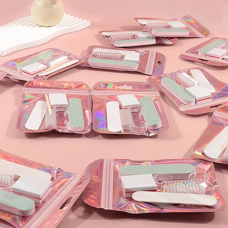 1pack ,Manicure And Pedicure Set, Mini Nail File And Orange Nail Stick Set
