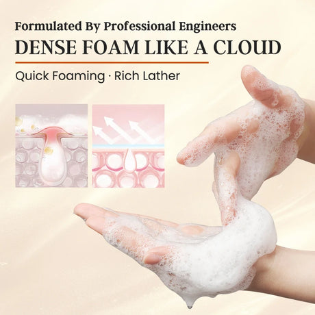 150ml Natural Vitamin C Face Wash Deep Cleansing Dissolves Grease Brightens Skin Hyaluronic Acid Compatible Gentle Facial Cleane