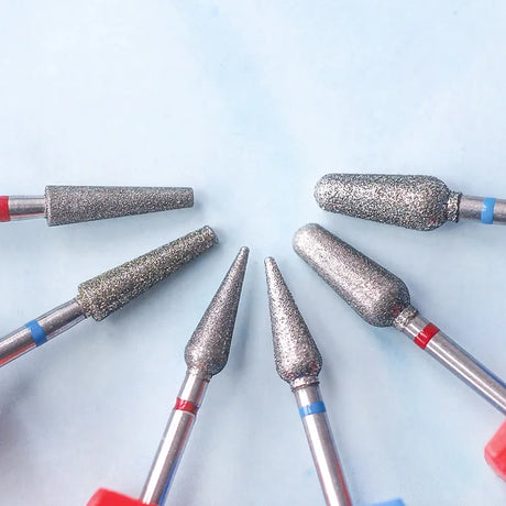 Diamond Ceramic Nail Drill Bits Milling Cutter For Manicure Left Right Rotary Cuticle Files Buffer DIY Nails Accessories Tools