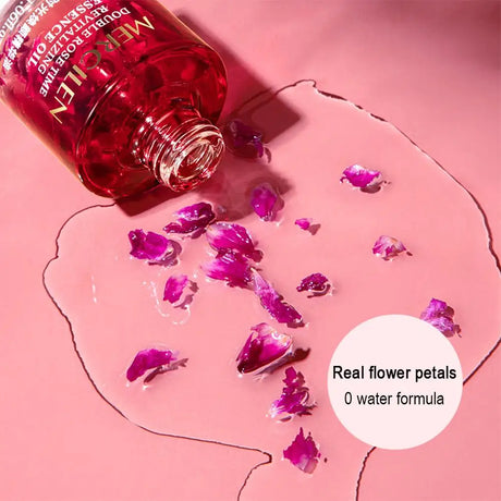 1/2/3pcs 30ML Double Rose Petal Radiance Essence Oil Facial Care Tightening Moisturizing Brightening Face Serum Korean Skin Care