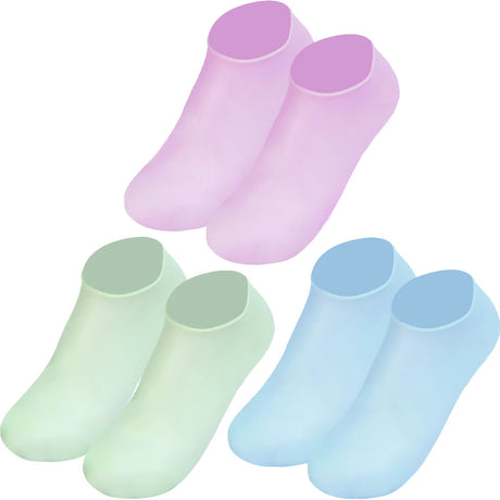 1/3pairs Silicone Moisturizing Foot Socks Anti Cracking Dry Dead Skin Foot Spa Tools Reusable Gel Stocking Protective Feet Cover