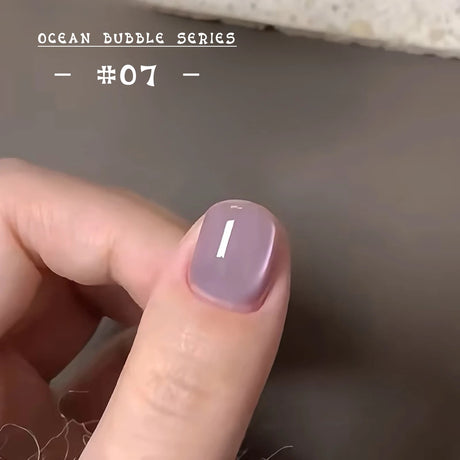 MN 1-20pcs 12ML Pink Gold Cat Eye Ocean Bubble Glass Beads Cat Eye Gel Nail Polish Blue Nails UV Light Nails Green Nails