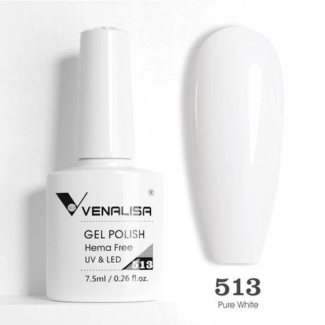 VIP5 Venalisa Nail Gel Polish Jelly Color HEMA/TPO FREE Nude Pink Semi Permanent Soak Off UVLED Gel Polish Sparkle Gel Varnish