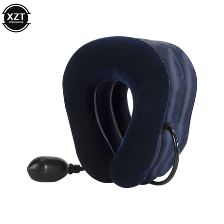 Neck Massager 3 Layer Inflatable Air Cervical Neck Traction Support PainStress Relief Neck Collar Pillow Neck Stretching Brace