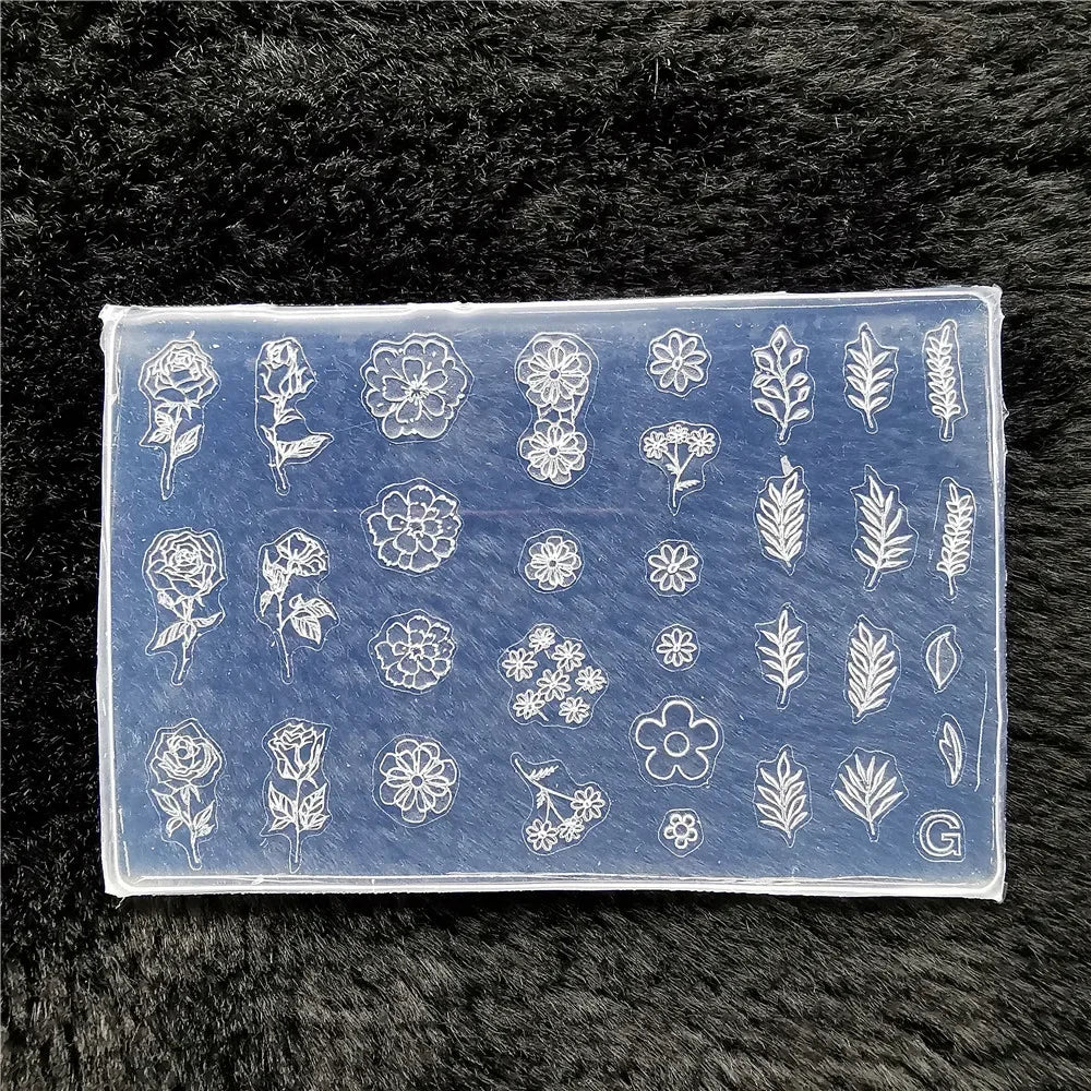 1pc Butterfly Sweater Snowflake 3D Acrylic Mold Photo Frame Silicone Nail Art Nails DIY Nail Art Templates Nails Mold