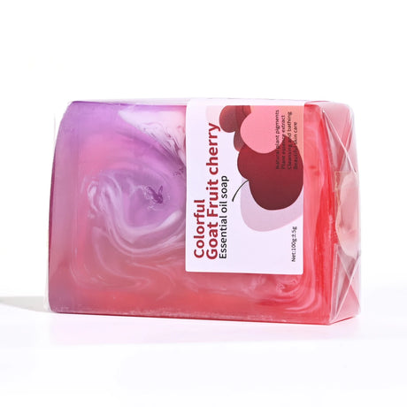 Fruit Cherry Organic Handmade Soap Natural Cherry Essence Nourishes Skin Moisturizing Cleansing Whitening Soap