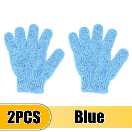 1/2Pcs Five Fingers Bath Gloves Peeling Exfoliating Household Shower Towel Scrub Body Wash Elastic Wipe Back Body Cleaning Tools
