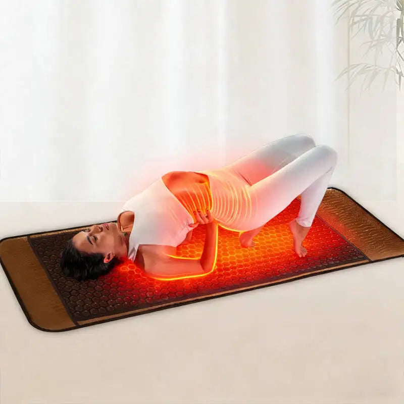 Heated Tourmaline Yoga Mat Thermal Sofa Mattress With Adjustable Temperature Non-Slip, Electric Heating Pad, Ideal For Hot Yoga,