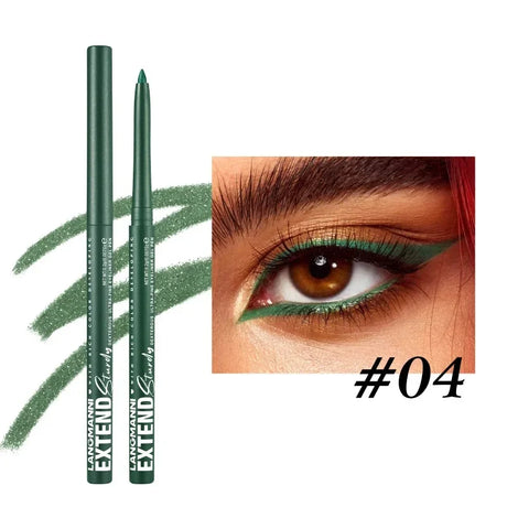 12-Color Fashion Eyeliner Pencil Smokey Punk Style Eye Liner Pen