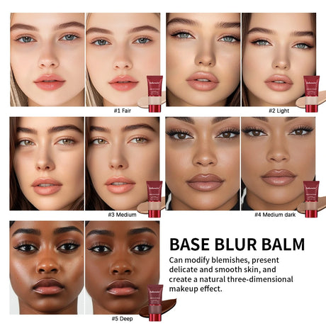 Base Blurring Foundation 5Colors Long Lasting 24H Control Oil