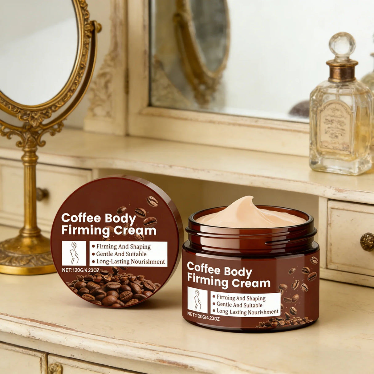 Firming Body Cream Anti Cellulite Tighten Skin Lifting Non-greasy Soften Sculpting Shaping Body Care Coffee Cream Moisturizer