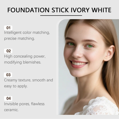 2-In-1 Color-Changing Foundation Stick Lightweight Moisturizing