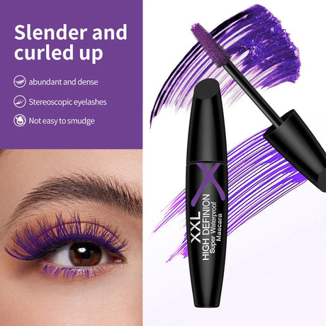 6-Color Mascara,Volumizing Lengthening,Waterproof Smudge-Proof,Long-Lasting Colorful Eyelash Makeup for Daily, Women's Cosmetics