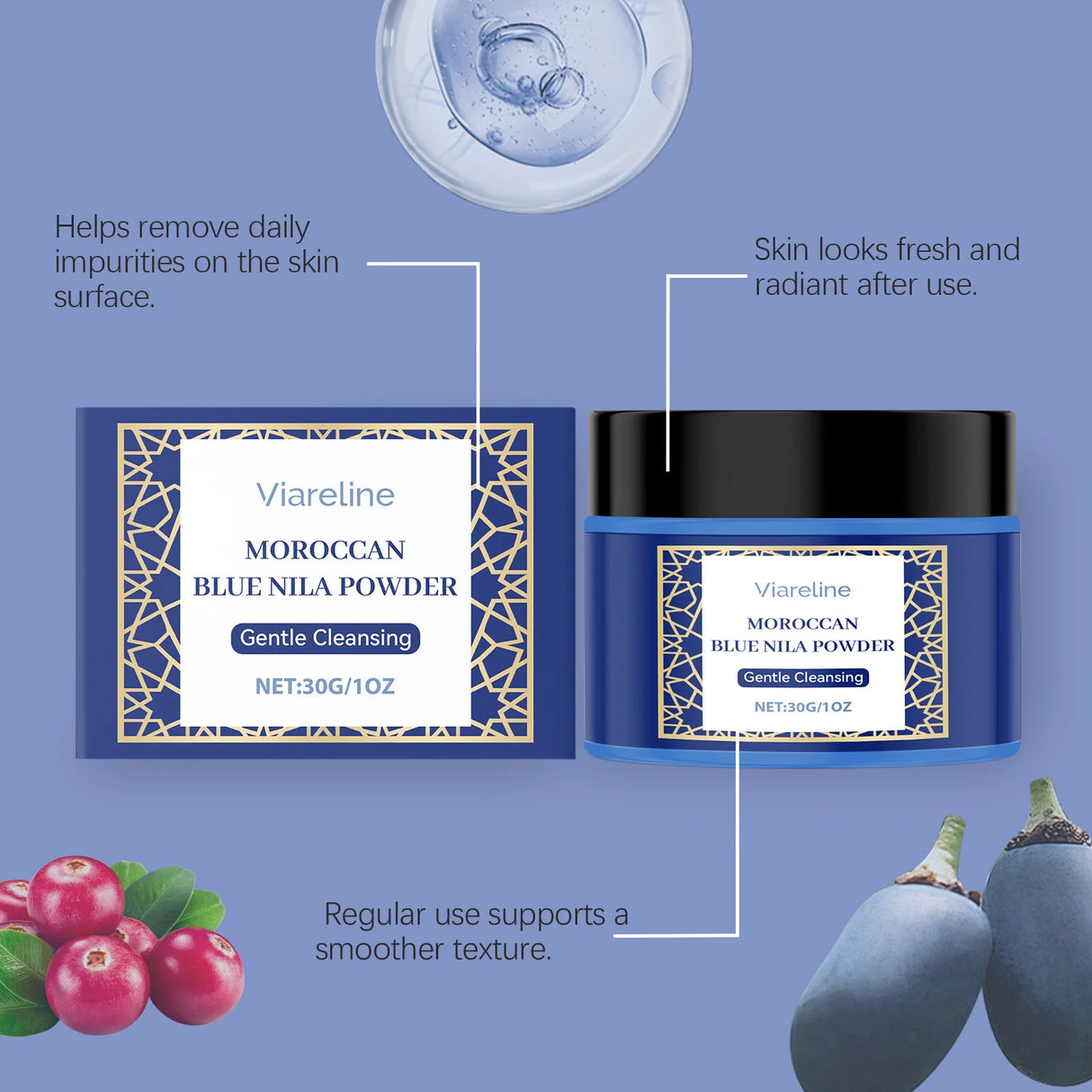 Brightening Mask Powder Hydrating Gentle Cleansing Smoothing Softening Improve Skin Elasticity Shrink Pores Glowing Mask Powder