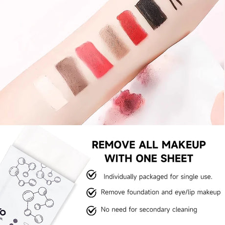 30pcs Of Makeup Remover Wipes For Face,Moisturizing&Gentle,Deep Cleansing Without Noresidue,Individually Packaged,Disposable Use