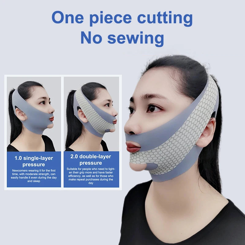 1pc Face-Lift With Sleep Faces V Shaper Facial Slimming Bandage Relaxation Shape Lift Reduce Double Chin Face Thining Band
