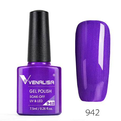 Venalisa 7.5ml Fashion Shiny Soak Off UV Gel Nail Gel Polish Cosmetics Nail Art Manicure Nails Gel Polish Tips Nail Varnish