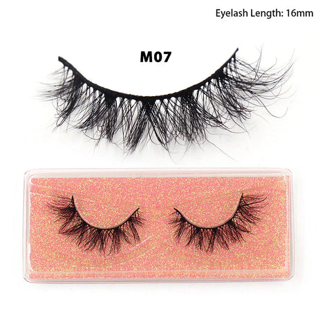 LEHUAMAO 12mm-15mm Short Natural 3D Mink Lashes Fluffy Wispy False Eyelashes 100% Cruelty Free Eyelash Extensio Face Makeup