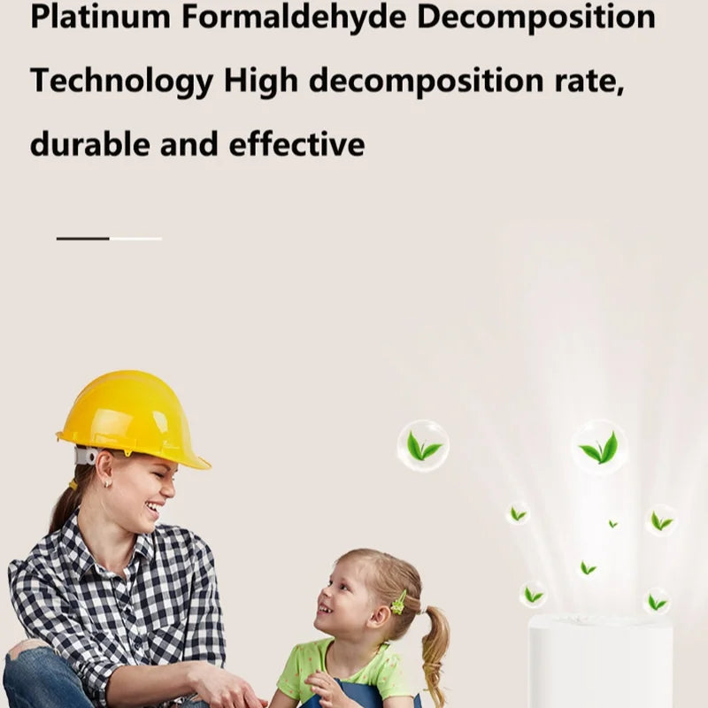 Lenovo Smart Air Purifier Desktop Air Cleaner 360°Air Intake Eliminate Formaldehyde Smoke Dust Quickly Removes Odors Low Noise