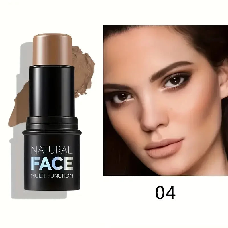 Natural Face Highlighter Concealer,Waterproof Face Contour Pen, Easily Sculpt Your Fface to Create a Perfect Light Makeup Effect