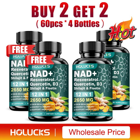 NAD Supplements, Enhances Cellular Vitality, Promotes Cell Repair, Anti-Aging, Boosts Energy and Focus