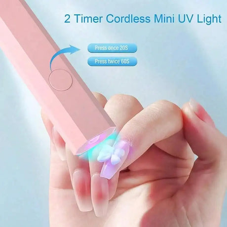 Handheld Nail UV Lamp With Screen Display, Suitable For Gel Manicure, Mini Nail Lamp, Portable LED Nail Dryer, USB Nail Curing Machine, Quick Curing Nail & Foot Care Tool