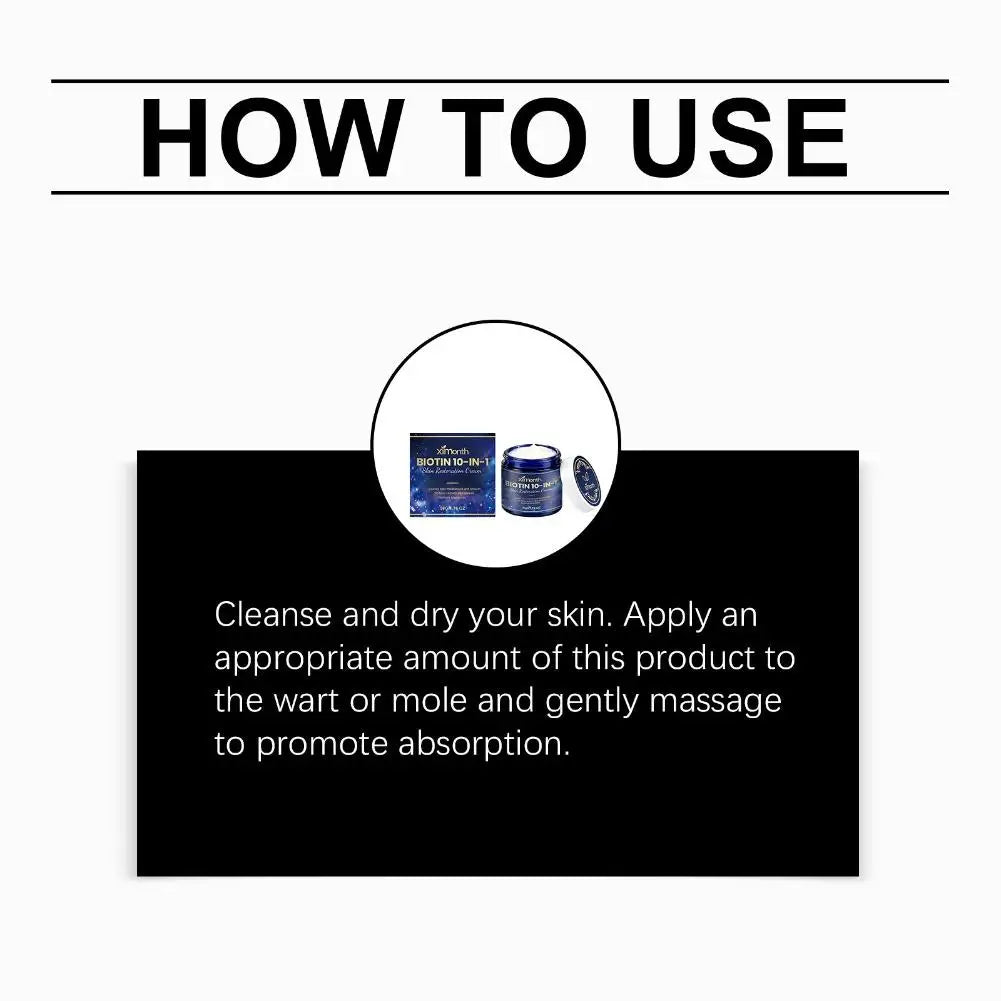10‑in‑1 Biotin Anti‑Aging Facial Restoration Cream, Deep Smoothing Moisturizer, Nourish Repair Rough Dull Skin for Face Neck