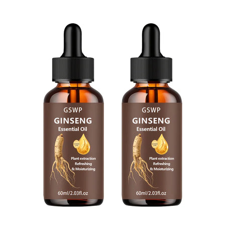 GSWP Ginseng Hair Oil, with Plant Extracts, Is Refreshing and Moisturizing, Reduces Tangles, Nourishes the Scalp. 60/120/180ml