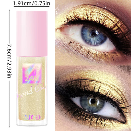 1PC Metallic Waterproof Liquid Eyeshadow-High Shine Long-Lasting & Smudge-Proof Korean Makeup Set Glitter Eye Shadow Cosmetics