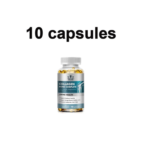 Bone Collagen Capsules 120 Count Supports Joint Cartilage Collagen Production Calcium Absorption And Immune System Health