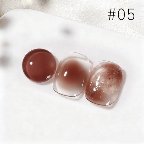 MIANEL 10ML Pure Desire Blush Jelly Gel Nail Polish 2026 New Ice Clear Nude Clear Nail Polish Pink Nails 1-9pcs