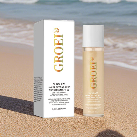 100ml SPF 50 Sunscreen Setting Spray Sheer Setting Mist Sunscreen Spray Facial Skin Care Lightweight & Non-Greasy