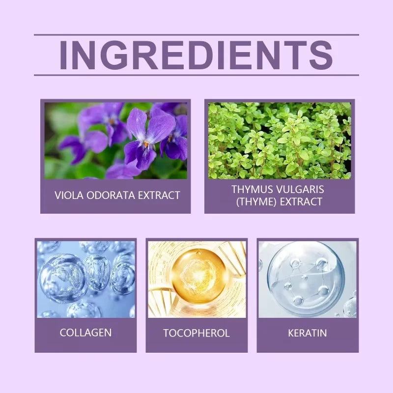 Purple Keratin Hair Mask Fast Repair Damaged Frizzy Hair Soft Smooth Shiny Nutrition Deep Moisturize Nourishing Hair Care 100g