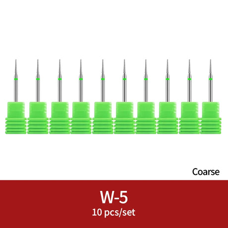 Diamond Ceramic Nail Drill Bits Milling Cutter For Manicure Left Right Rotary Cuticle Files Buffer DIY Nails Accessories Tools