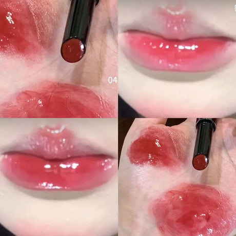 Mirror Jelly Lipstick Lasting Moisturising 6 Colors Water-light Lip Gloss Waterproof Pink Lip Tint Korean Makeup Women Cosmetics