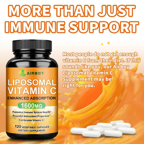 Liposomal Vitamin C - Immune Support, Promotes Collagen Production, Promote Fat dissolving, Antioxidant