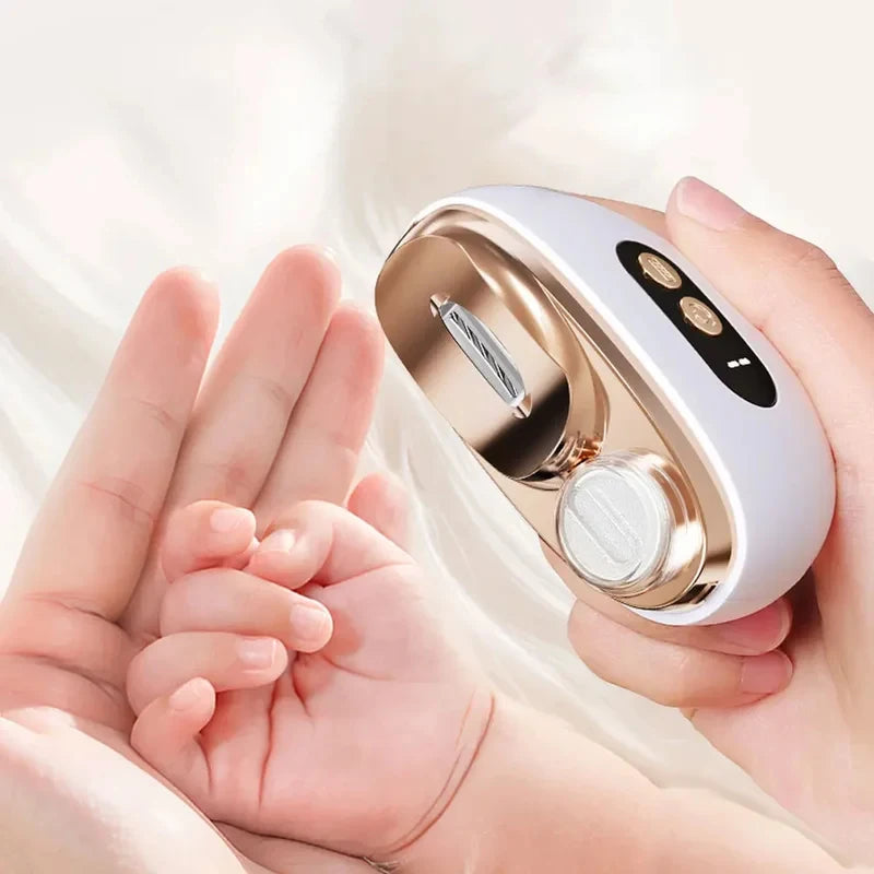 2 In 1 Electric Nail Clippers Manicure Anti-Splash Nail Trimmer for Baby Finger Toe Scissors Pedicure Thick Nails Cutter Tools