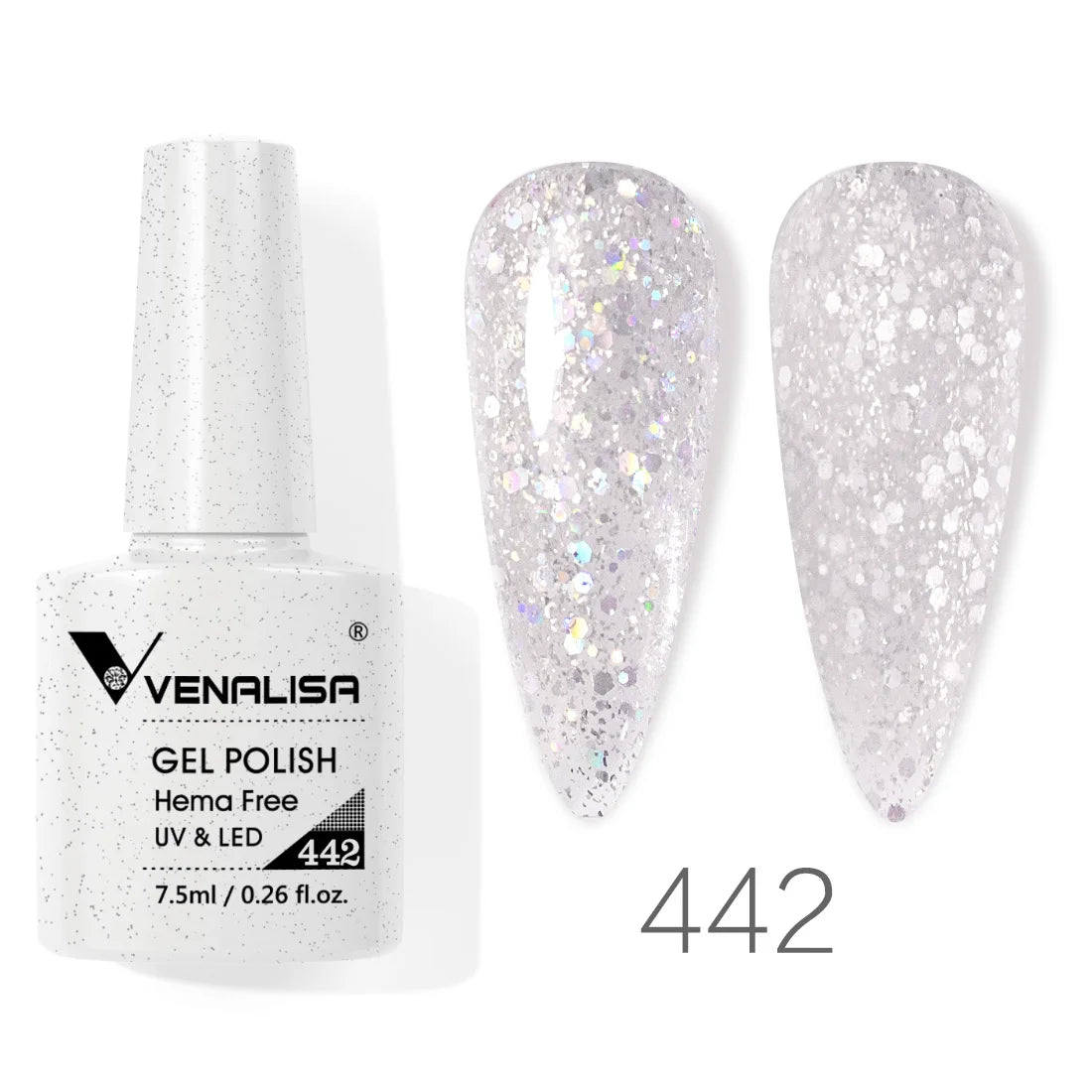VIP5 Venalisa Nail Gel Polish Jelly Color HEMA/TPO FREE Nude Pink Semi Permanent Soak Off UVLED Gel Polish Sparkle Gel Varnish