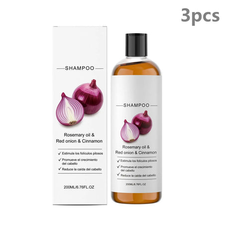 Red Onion Hair Growth Shampoo Against Hair Loss Products Strengthening Hair Follicle Lightweight Cinnamon Rosemary Oil Shampoo