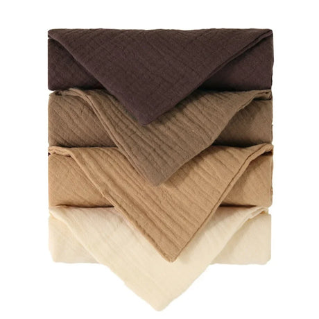 3/5Pcs 6-Layer Pure Cotton Baby Cotton Washcloth Soft Gauze Cotton Newborn Burp Cloth Absorbent Baby Towels Square Towels