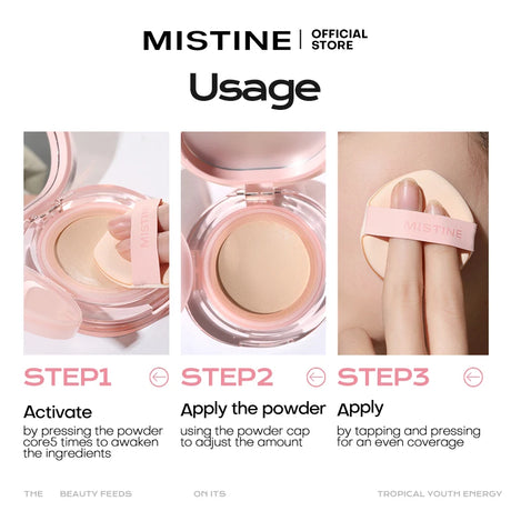 1-Piece Mistine Foundtion Air Cushion With Natural Dewy Finish