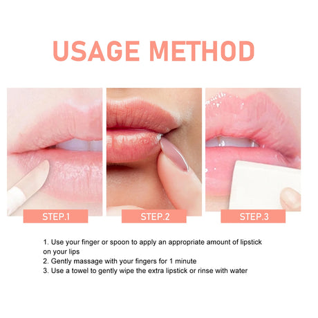 Lip Scrub Fruit Strawberry Orange Honey Brightening Lip Color Exfoliating Deep Cleaning Dead Skin Lipstick Moisturizing Lip Care