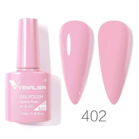 VIP5 Venalisa Nail Gel Polish Jelly Color HEMA/TPO FREE Nude Pink Semi Permanent Soak Off UVLED Gel Polish Sparkle Gel Varnish