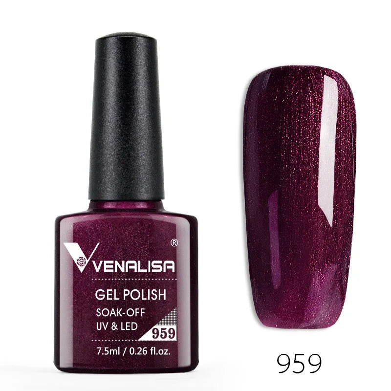 Venalisa 7.5ml Fashion Shiny Soak Off UV Gel Nail Gel Polish Cosmetics Nail Art Manicure Nails Gel Polish Tips Nail Varnish