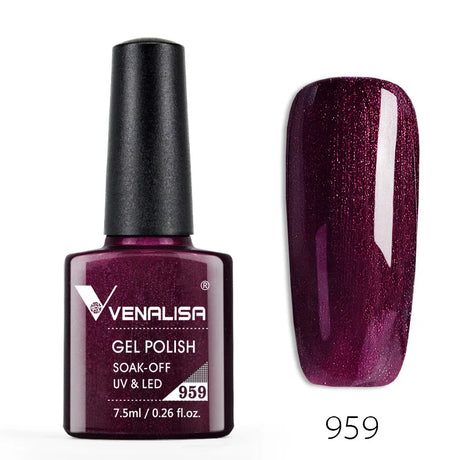 Venalisa 7.5ml Fashion Shiny Soak Off UV Gel Nail Gel Polish Cosmetics Nail Art Manicure Nails Gel Polish Tips Nail Varnish