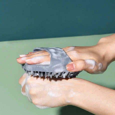Silicone Exfoliating Body Loofah Bath Massage Shower Scrubber Spa Brush