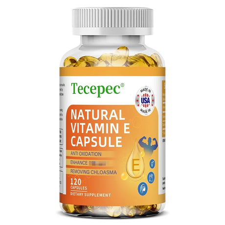 Vitamin E Capsules Helps Blood Birculation and Antioxidant & Brightens Skin Tone Daily Vitamin Supplement Beauty Health