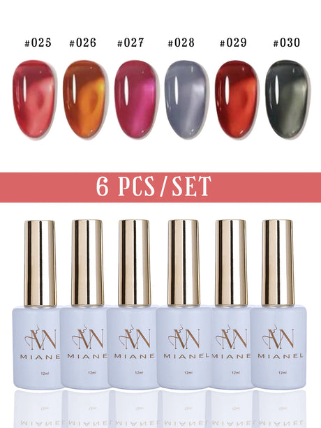 MIANEL 10ML Pure Desire Blush Jelly Gel Nail Polish 2026 New Ice Clear Nude Clear Nail Polish Pink Nails 1-9pcs