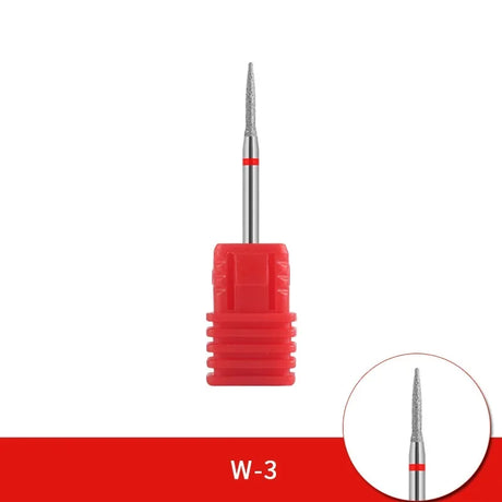 Diamond Ceramic Nail Drill Bits Milling Cutter For Manicure Left Right Rotary Cuticle Files Buffer DIY Nails Accessories Tools