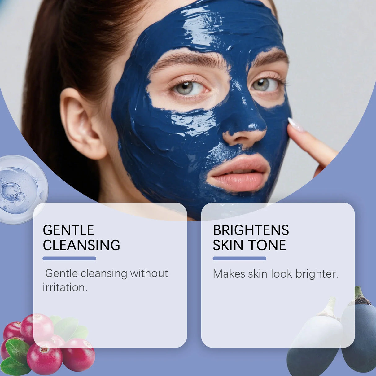 Brightening Mask Powder Hydrating Gentle Cleansing Smoothing Softening Improve Skin Elasticity Shrink Pores Glowing Mask Powder
